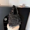 Bolso de Viajero de Gran Capacidad para Mujer Nuevo Popular Bolso de Hombro Único Sobaco Combinable de Alto Valor Bolso Tote Flash de Lentejuelas