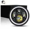 Faróis de LED para Carro Transfronteiriços 6 Leds 7 Polegadas Faróis para Wrangler Harley Motocicleta Modificado LED de Feixe Alto e Baixo