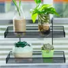 Estante Colgante de Escritorio de Hierro Estante de Almacenamiento Multicapa Estante para Macetas de Alféizar de Ventana Soporte para Plantas Suculentas de Escritorio de Oficina