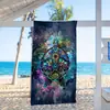 Nova Toalha de Praia Tartaruga de Fibra Ultra Fina Vendedor Quente da Amazon Toalha de Banho Absorvente de Água Secagem Rápida Sem Areia