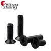 Parafusos Phillips Cabeça Escareada de Aço Inoxidável 304 Preto Cabeça Chata Pequenos Parafusos Galvanizados a Zinco Preto M2M3M4M5M6M8M10