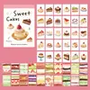 Libro de Pegatinas Xinmo Doudou Serie Galleta de Vida Material de Decoración para Diario de Comida Coreana Pegatinas 50 Hojas en 6 Diseños