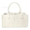 Bolsa de pañales de fieltro transfronteriza de gran capacidad bolsa de almacenamiento para artículos varios bolsa para mamá para exteriores bolsa de almacenamiento de pañales de fieltro al por mayor