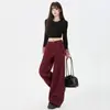 ¡OOTD del día 24!Moda y Versatilidad Estilo Maillard|Jeans Rectos Sueltos Adelgazantes de Pierna Ancha Estilo Americano para Otoño e Invierno