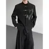 En stock: Traje Formal de Boda de Estilo Chino Nuevo Otoño/Invierno con Bordado de Hoja de Bambú y Hebilla Metálica Traje Xz128