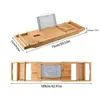 Nuevo Estante de Almacenamiento Retráctil y Ajustable de Madera de Bambú para Tina de Baño Hotel SPA Hogar Estante para Tina de Baño Baño