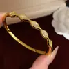 ¡Onda Heng Adornada! Pulsera Rombo de Circonita Chapada en Oro Real de 18k Pulsera de Estilo Minimalista Joyería de Lujo Ligero y Acabado de Alta Gama para Mujeres