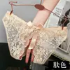 Roupa de casal sem atrito e fácil de tirar com laço, roupa de exterior sem atrito, calcinha feminina em T com abertura