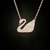 Collar Cisne Negro Shijia para Mujer, Cadena Dinámica para Clavícula de Cisne, Colgante Sencillo para Mujer, Venta al por Mayor desde el Fabricante