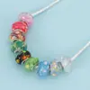 Contas Coloridas de Resina com Lantejoulas para Joias DIY Acessórios Pulseira de Estrela Contas para Colar Cor Macaron Contas Espaçadoras