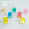 Enfeites de Resina Acessórios DIY Pokemon Desenho Animado Pikachu Psyduck Enfeites de Mesa Pikachu que Brilha no Escuro