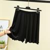 Shorts de Modal Feminino Verão Cintura Alta Emagrecedor Roupa Externa Calças de Pijama Domésticas plus size Casuais Largos Finos Culotes Calças de Pernas Largas