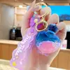 Llavero de Botella de Arena Movediza Hada Delfín, Colgante Exquisito y Lindo de Botella a la Deriva para Coche, Decoración de Mochila, Pequeño Regalo