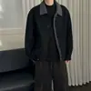 Abrigo de Lana Hombre Otoño Hombres Jóvenes Estilo Old Money Ropa de Hombre Sensación de Alta Gama Estilo Corto Chaqueta Gruesa de Lana de Invierno para Hombre