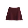 Otoño Transfronterizo para Mujer Cuello en V Manga Larga Simple de Punto Ajustado Chaqueta de Punto Plano Mini Falda 2142134 2142133