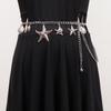 Cadena de Cintura Metálica con Estrella de Mar y Concha Estilo Vacaciones de Verano para Mujer, Moda Personalizada Y2K Diseño Sexy, Tendencia de Accesorios Versátiles