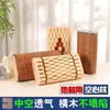 Almohada de Bambú, Almohada Refrigerante para Columna Cervical, Esterilla Dura de Bambú Transpirable Hueca de Ratán Hecha a Mano, Especial de Verano para Adultos