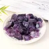 Piedra Cruda de Cristal Natural, Piedra Cruda de Fluorita Morada, Piedra Triturada, Piedra Difusora de Aroma para Aceites Esenciales, Piedra para Paisajismo de Acuarios, Adorno de Cristal