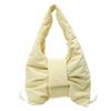 Bolso Tote Casual de Nylon Niche de Estilo Japonés para Mujer Diseño 2025 Bolso de Hombro con Lazo Versátil para Viajar Bolso de Mano