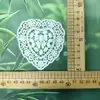 Ribete de Encaje Bordado Blanco en Forma de Corazón, Cinta de Encaje de Algodón Soluble en Agua, Ropa DIY, Zapatos, Calcetines, Accesorios para el Cabello, Materiales Hechos a Mano