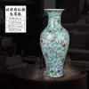 Vaso Cerâmico Esmaltado Pequeno Antigo Jingdezhen Cerâmica Clássica Chinesa Arranjo de Flores Sala de Estar Gabinete de TV Enfeites