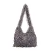 Bolso de Felpa Esponjoso Otoño/Invierno para Mujer 2026 Nuevo de Moda Tendencia Bolso de Hombro Único Gran Capacidad Popular El Más Vendido Bolso Tote de Piel