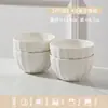 Tigela de Arroz Cerâmica Esmaltada Branca Simples e Elegante para Uso Doméstico 2026 Novo Conjunto de Tigelas e Pratos Conjunto de Louças