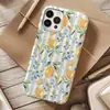 Funda Popular de Limón Tk para Teléfono Apple 17 con Agujero Grande Cubierta de Protección Total, Funda de Película Fresca y Artística para iPhone 16