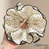 Scrunchie de rede retrô de alta qualidade, elástico de cabelo versátil oversized estilo coreano, acessório de cabelo de alta elasticidade para outono e inverno