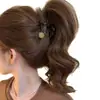 Pinza de Garra Dorada con Forma de Estrella para Mujer Nuevo Estilo 2025 Pinza para el Cabello de Alta Gama para Cola de Caballo Alta y Peinados Recogidos Pinza de Tiburón Accesorio para el Cabello