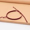 Nuevo Estilo Simple Nudo Plano Cuerda de Mano Semiterminada para Llevar Cuentas de Transferencia Oro Duro Plata Dura Tejido a Mano Pulsera de Pareja DIY