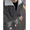 Suéter de punto para hombre con diseño de dos piezas y cuello en V, otoño/invierno, casual y sofisticado, con cuello tipo polo, perfecto para usar en capas