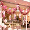 Decoraciones del Día de San Valentín Chino, decoraciones temáticas para eventos festivos de tienda, guirnaldas, cintas, adornos colgantes, accesorios para la disposición de escenas
