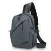 Bolso de Pecho Nuevo de Moda para Hombre, Bolso de Hombro Elegante de Color Sólido de Gran Capacidad, Bolso Cruzado Casual Repelente al Agua para Viajes y Commuting
