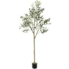 Árbol de Olivo Desmontable Personalizado Decoración Interior y Exterior para Hogar, Parque Árbol Artificial en Maceta Fondo de Jardín Alta Simulación