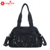 Bolso de Mujer Retro Europeo y Americano Angelkiss Moda Transfronteriza Versátil Bolso de Hombro Cruzado Bolso de Mano Simple Lavable