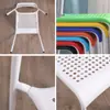 Cadeira Plástico Adulto Doméstica Moderna Simples Cadeira de Jantar Nórdica Simples Preguiçosa Treinamento Lazer Estudante Cadeira com Encosto Banqueta