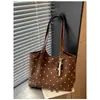 Bolsa de Mano Grande con Lunares Estilo Coreano 2026 Nueva de Gama Alta para Viajes de Trabajo Bolso de Hombro Único con Temperamento Popular
