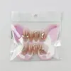 Set de 10 Uñas Portátiles para Niños, Arte de Uñas con Pedrería de Mariposa Estilo Ins, Adecuado para Niños de 10 a 18 Años, Uñas Portátiles Hechas a Mano