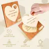 Adorno de madera creativo en forma de corazón, portafotos, decoración de regalo para mamá, tarjeta de felicitación sorpresa con función de mensaje oculto