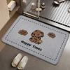 Alfombrillas de Baño de Dibujos Animados, Alfombrillas Antideslizantes de Uso Doméstico para Baño, Fáciles de Cuidar, Alfombrillas de Piso Antideslizantes, Alfombrillas de Lino Absorbentes, Listas para la Venta