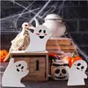 Transfronterizo Nuevo Halloween Gato Negro Calabaza Fantasma Adornos de Madera Decoraciones Festivas Montaje de Ambiente de Fiesta Soporte de Exhibición Pequeño