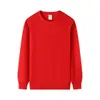 Moletom Pulôver Redondo Oversize Estilo High Street Americano para Homens e Mulheres 2026 Primavera/Outono Novo Estilo Cor Sólida Versátil