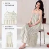 Camisola Feminina Sem Mangas com Bojo, 100% Algodão, Roupa de Casa Confortável e Respirável, Doce e Estilosa, Pode Ser Usada Fora, Roupa de Dormir de Verão, Anti-Impacto