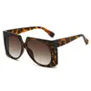 Gafas de Sol Cuadradas Nuevas Transfronterizas 2025 Moda Europea y Americana Sencillas Comercio Exterior Placa Ligera Marco Grande Color de Contraste Gafas de Sol de Moda para Mujer