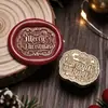 Novo Produto 2026 Série de Natal Cabeça de Selo de Cobre Embossada de Formato Irregular com Motivos de Rena e Floco de Neve para Selos de Cera de Natal