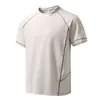 Camiseta Personalizada para Hombre con Cuello y Diseño Patchwork, Camiseta de Manga Corta para Hombre para Deportes al Aire Libre Verano 2026
