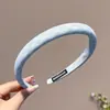 Diadema colorida de estilo francés para mujer, accesorio para el cabello de lujo de alta gama, diadema antideslizante para lavarse la cara, hace que la cara parezca más pequeña