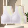 Ropa interior con hebilla delantera para embarazadas, sujetador para madres, sujetador de lactancia posparto, push-up, antiflacidez, con aros sin acero, ropa interior fina que no deja marcas.