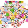 Personaje de dibujos animados luminoso mini mahjong tamaño pequeño DIY pegamento de crema accesorios para funda de teléfono móvil colgante de llave salida de fábrica